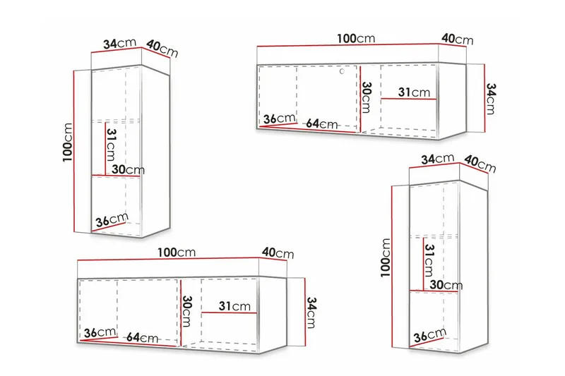 Dunvegan Möbelset För Vardagsrum Black - Møbler - Møbelsæt - Møbelsæt til stuen