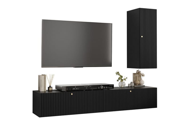 Dunvegan Möbelset För Vardagsrum Black, undefined