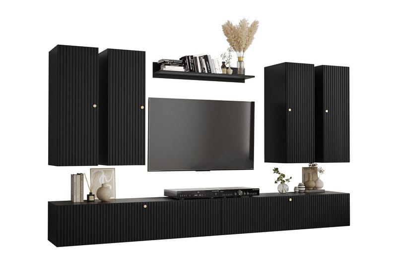 Dunvegan Möbelset För Vardagsrum Black, undefined