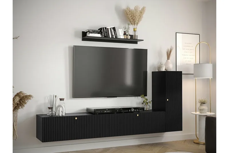 Dunvegan Möbelset För Vardagsrum Black - Møbler - Møbelsæt - Møbelsæt til stuen