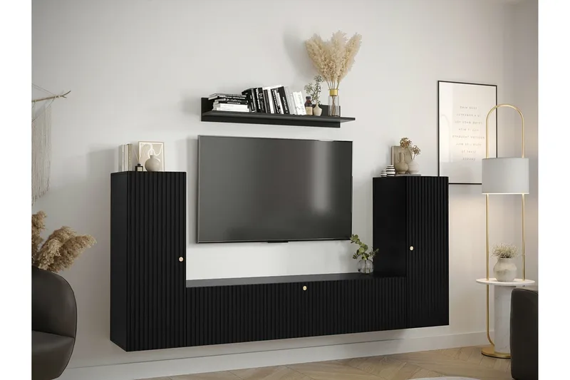 Dunvegan Möbelset För Vardagsrum Black - Møbler - Møbelsæt - Møbelsæt til stuen