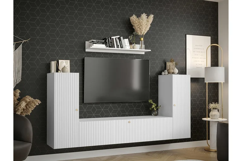 Dunvegan Möbelset För Vardagsrum White - Møbler - Møbelsæt - Møbelsæt til stuen