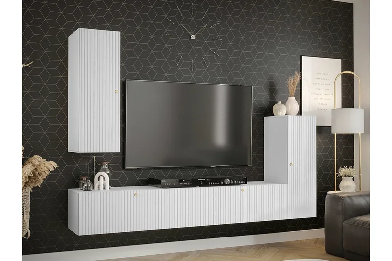 Dunvegan Möbelset För Vardagsrum White - Møbler - Møbelsæt - Møbelsæt til stuen