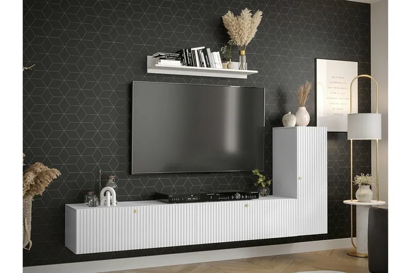 Dunvegan Möbelset För Vardagsrum White - Møbler - Møbelsæt - Møbelsæt til stuen