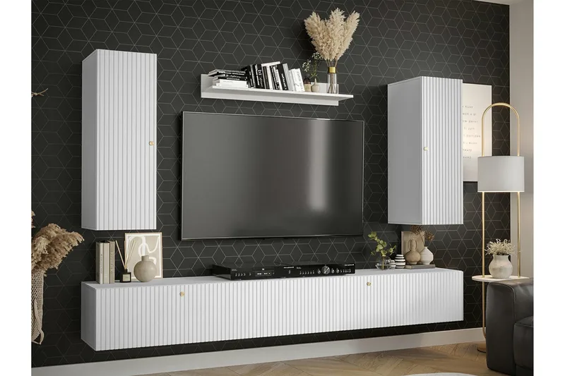 Dunvegan Möbelset För Vardagsrum White - Møbler - Møbelsæt - Møbelsæt til stuen