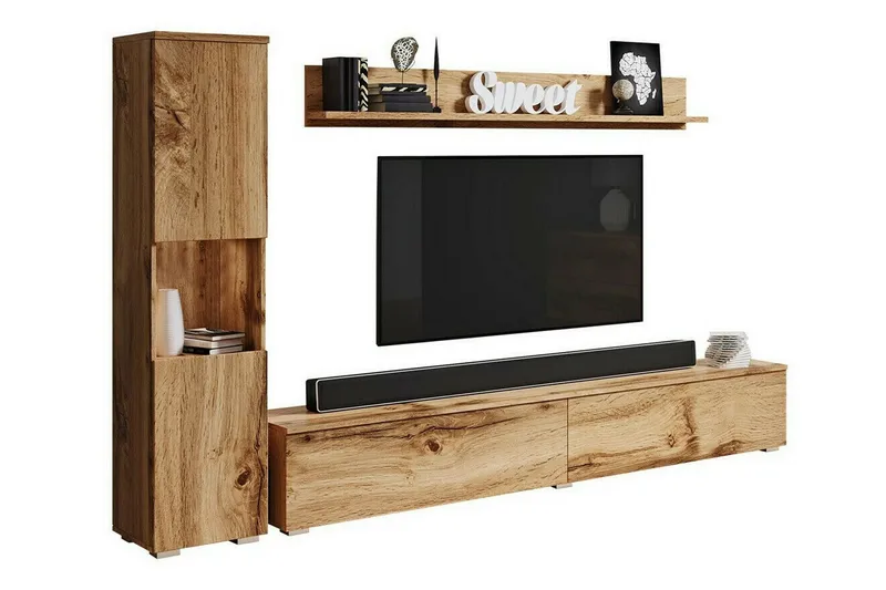 Galbally Möbelset För Vardagsrum Brown, undefined