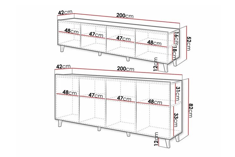 Kintore Möbelset För Vardagsrum Black - Møbler - Møbelsæt - Møbelsæt til stuen