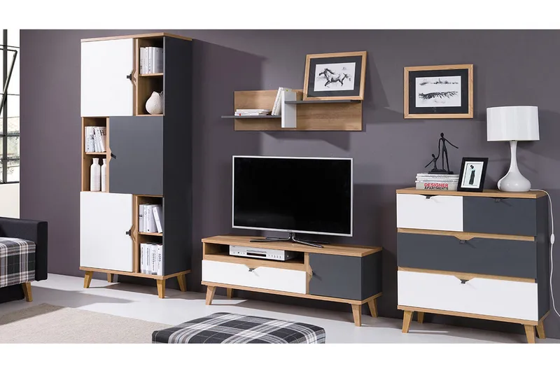 Memone Stuesæt, Beige / Grå / Hvid