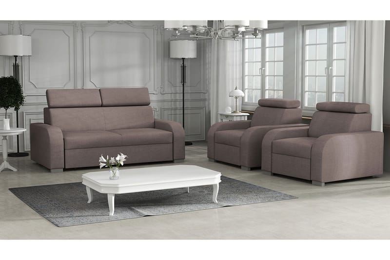 Oslo Stuesæt - Brun - Møbler - Sofaer - Sofagrupper