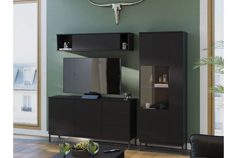 Querty Stuesæt 3 Dele, Sort