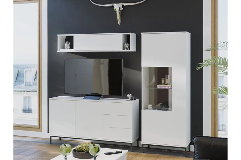 Querty Stuesæt LED-belysning 4 Dele Hvid LED, Hvid