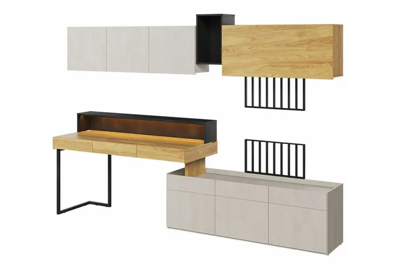 Rathmore Møbelsæt til Stue, Sort