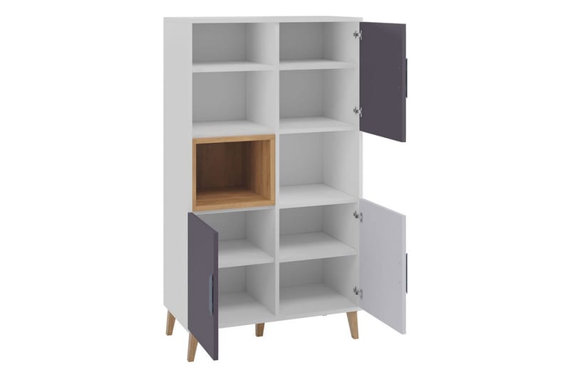 Sayuki Møbelsæt Til Stue - Hvid/Grå - Møbler - Møbelsæt - Møbelsæt til stuen