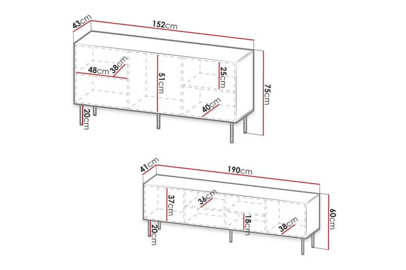 Strontian Möbelset För Vardagsrum Scandinavian Choice Black - Møbler - Møbelsæt - Møbelsæt til stuen
