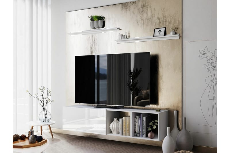 Summerville Möbelset För Vardagsrum White - Møbler - Møbelsæt - Møbelsæt til stuen