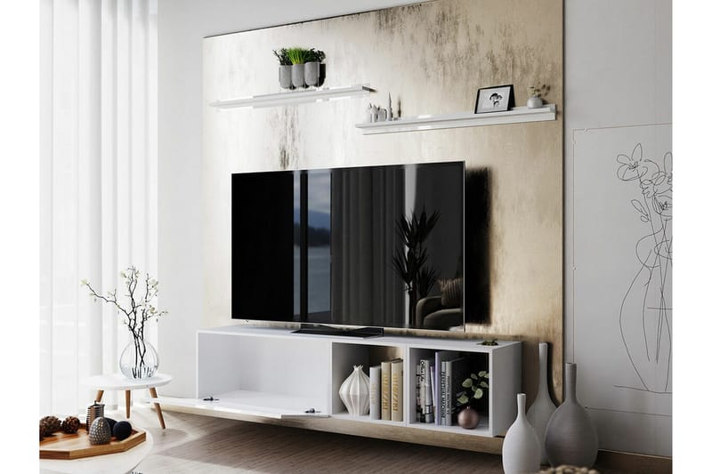 Summerville Möbelset För Vardagsrum White - Møbler - Møbelsæt - Møbelsæt til stuen