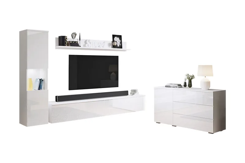 Valga Møbelsæt Til Stue Hvid - Hvid - Møbler - Møbelsæt - Møbelsæt til stuen