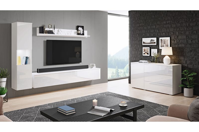 Valga Møbelsæt Til Stue Hvid, Hvid