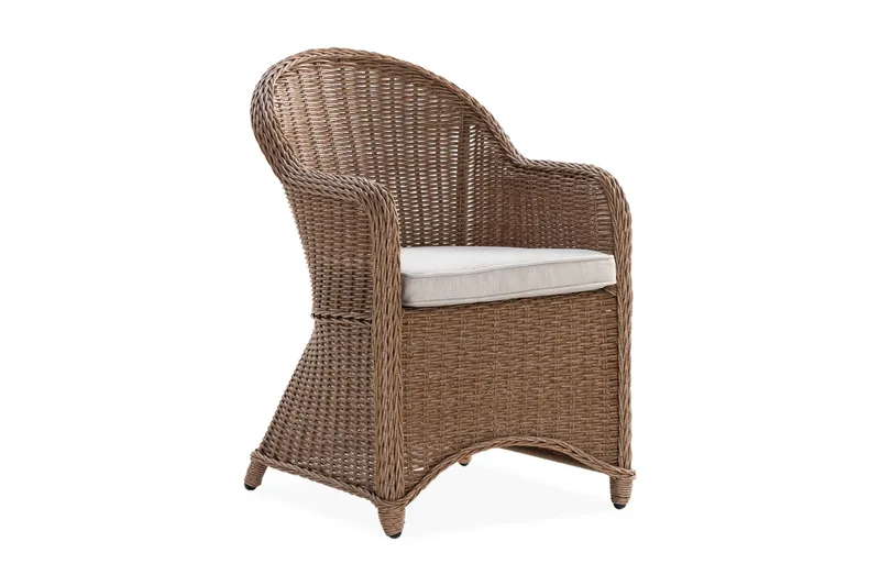 Marcus Light Lænestol med Hynde - Natur - Havemøbler - Balkon - Balkonmøbler - Altanstole