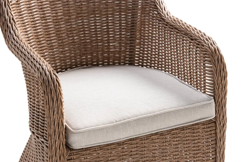 Marcus Light Lænestol med Hynde - Natur - Havemøbler - Balkon - Balkonmøbler - Altanstole