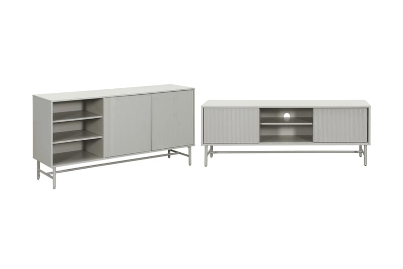 Matterhorn Møbelsæt Stue – Tv-bænk & Konsolbord - Beige - Møbler - Møbelsæt - Møbelsæt til stuen