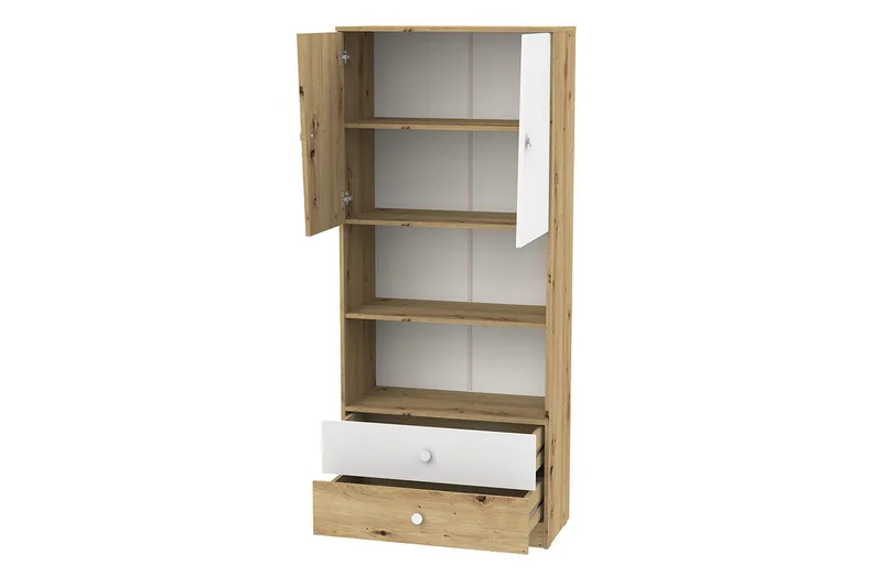 Møbelsæt til Kontor NERO - Natur/Hvid/Grå - Møbler - Møbelsæt - Møbelgruppe til kontor