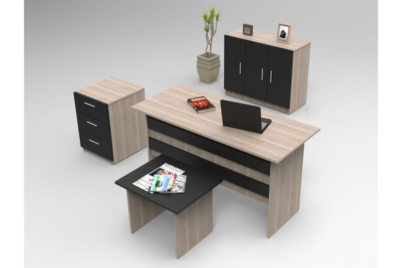 Romala Møbelsæt Kontor, Natur/Sort