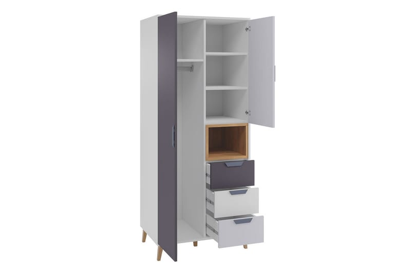 Sayuki Møbelsæt Til Kontor - Hvid/Grå - Møbler - Møbelsæt - Møbelgruppe til kontor