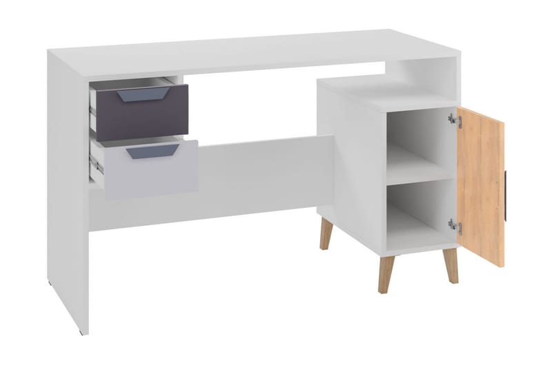 Sayuki Møbelsæt Til Kontor - Hvid/Grå - Møbler - Møbelsæt - Møbelgruppe til kontor