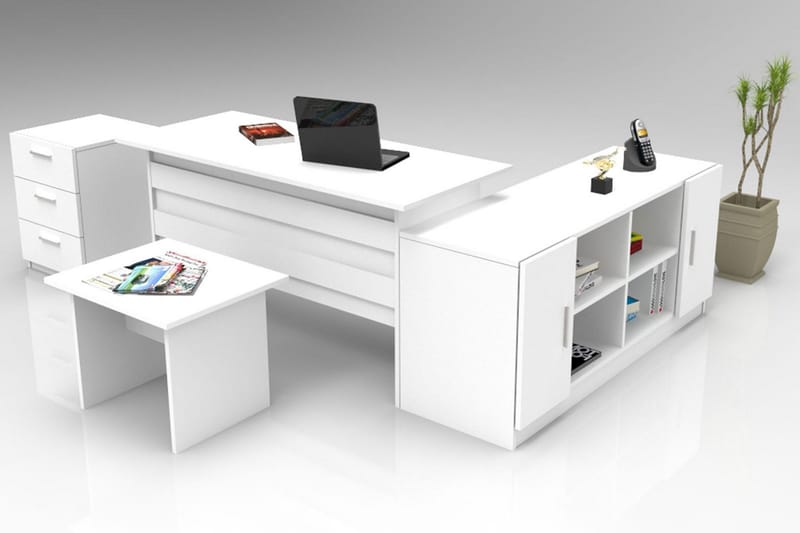 Valladbla Møbelsæt Kontor, Hvid