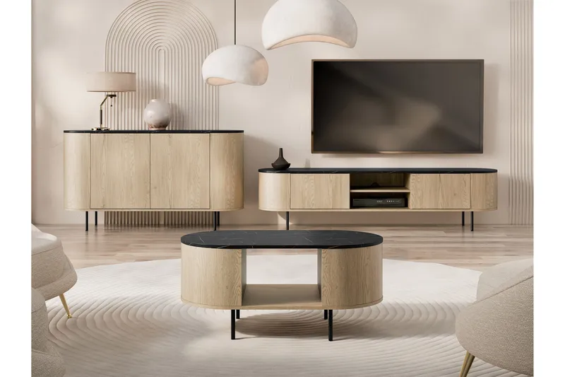 Pantego Møbelsæt Til Stue - Brun - Møbler - Møbelsæt - Møbelsæt til stuen