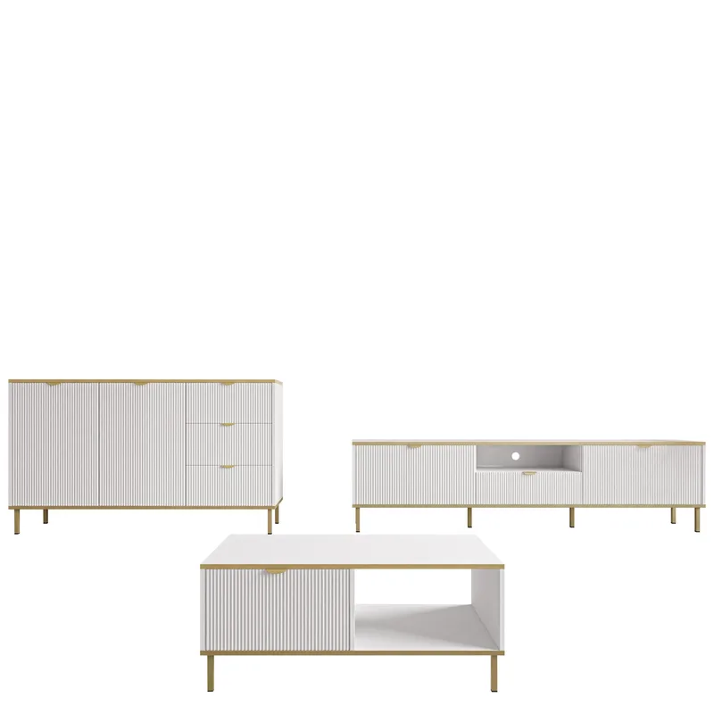 Salmor Møbelsæt til stue, Hvid