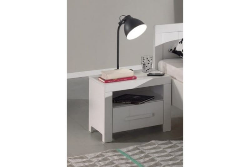 Seng med lamelbund Natbord 3-dørs garderobeskab Skrivebord Erik - Møbler - Møbelsæt - Møbelsæt til soveværelse