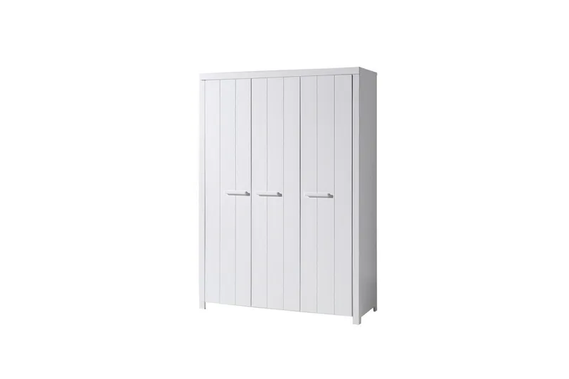 Seng med lamelbund Natbord 3-dørs garderobeskab Skrivebord Skuffe Erik - Møbler - Møbelsæt - Møbelsæt til soveværelse