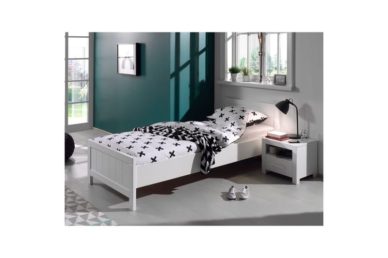 Seng med lamelbund Natbord Erik - Møbler - Møbelsæt - Møbelsæt til soveværelse