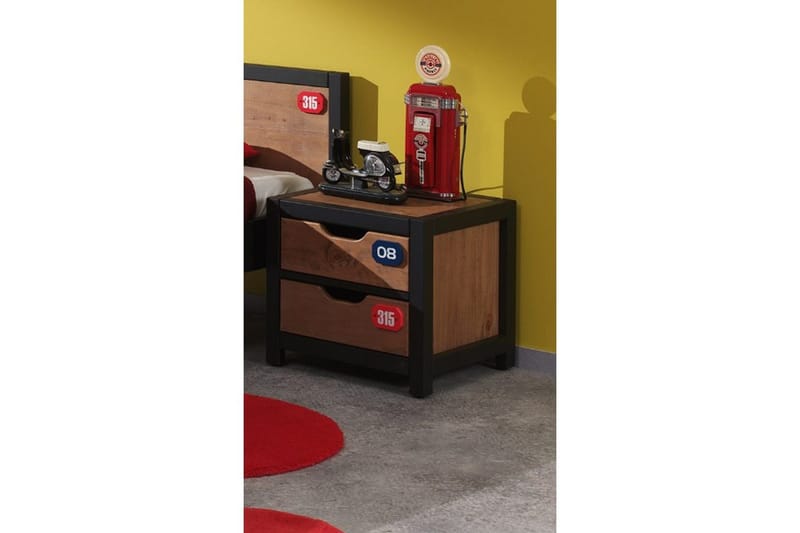 Seng med lamelbund skuffe natbord 3-dørs klædeskab Alex - Møbler - Møbelsæt - Møbelsæt til soveværelse