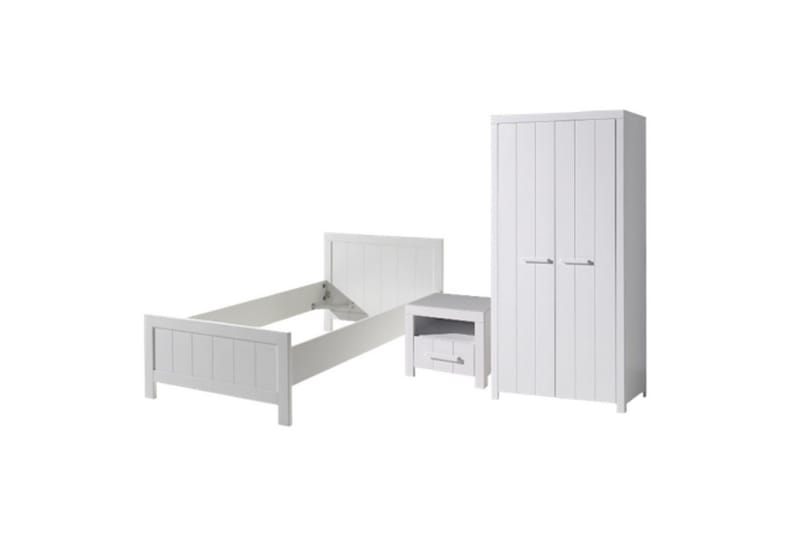 Seng med natbord 2-dørs garderobe Erik, undefined
