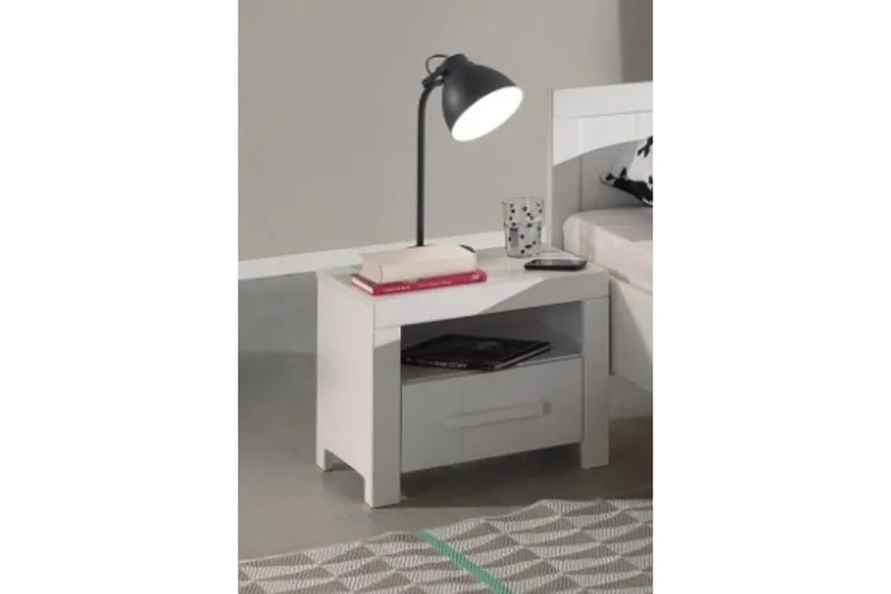 Seng med natbord 3-dørs garderobe Skrivebord Reol Erik - Møbler - Møbelsæt - Møbelsæt til soveværelse