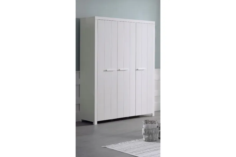 Seng med natbord 3-dørs garderobe Skrivebord Skuffe Erik - Møbler - Møbelsæt - Møbelsæt til soveværelse