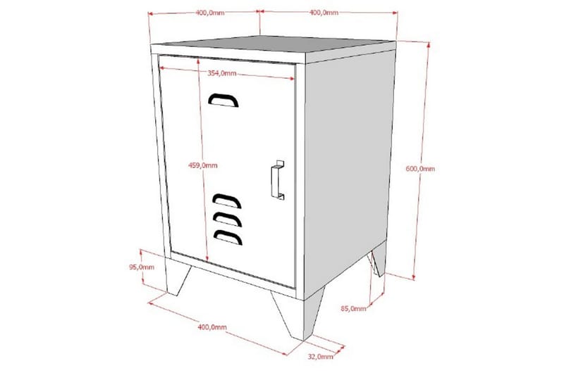 Seng med natbord Bronxx Blå - Blå - Møbler - Møbelsæt - Møbelsæt til soveværelse