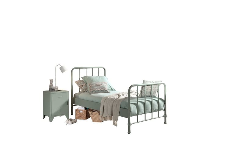 Seng med natbord Bronxx Olivengrøn, Olivengrøn