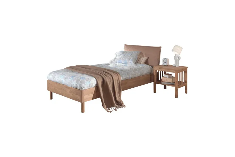 Seng med natbord Forrest Eg, Eg