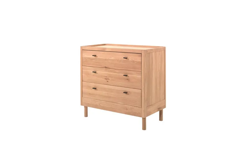 Seng med natbord garderobe Forrest kommode med 3 skuffer Eg - Eg - Møbler - Møbelsæt - Møbelsæt til soveværelse