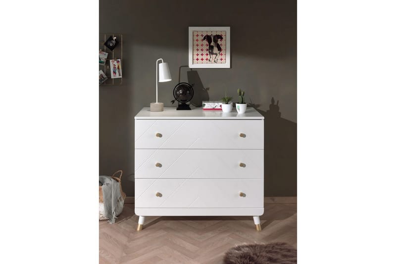 Seng med natbord klædeskab kommode Billy Hvid - Møbler - Møbelsæt - Møbelsæt til soveværelse