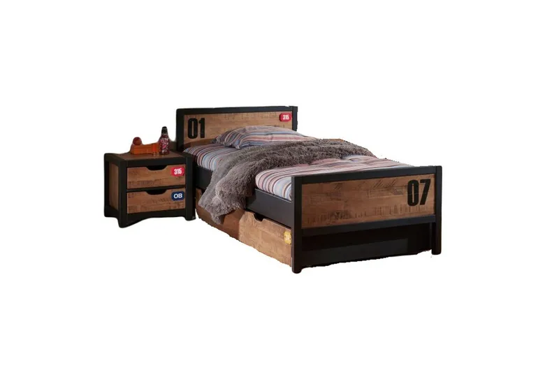 Seng med skuffe natbord Alex, undefined