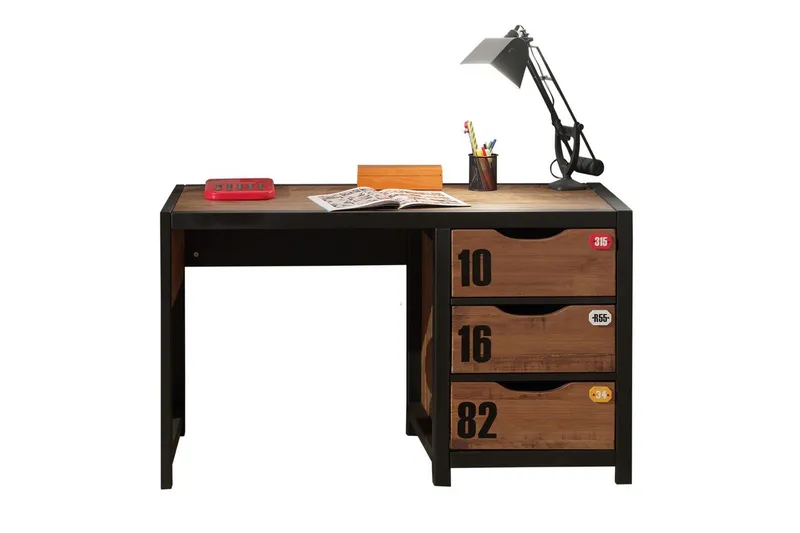 Seng med skuffe natbord skrivebord garderobe bogreol Alex 2-døre - 2-døre - Møbler - Møbelsæt - Møbelsæt til soveværelse