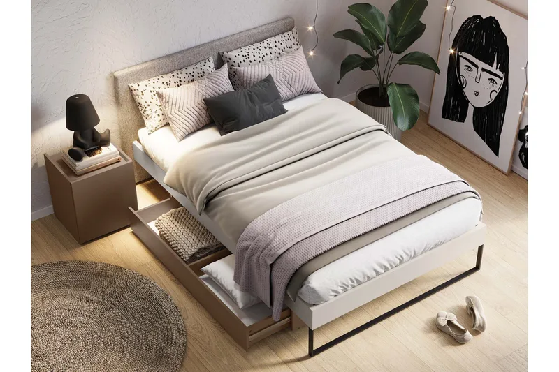 Sigmana Møbelsæt til Soveværelse - Lys Grå/Beige - Møbler - Møbelsæt - Møbelsæt til soveværelse