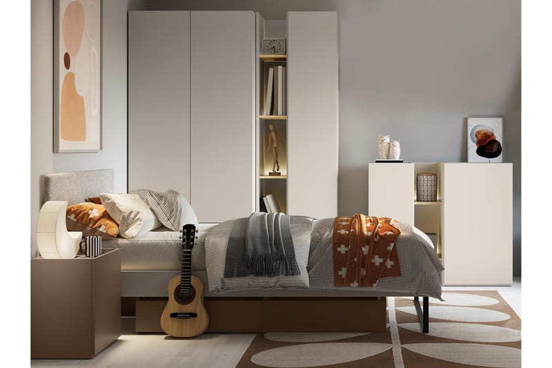 Sigmana Møbelsæt til Soveværelse - Lys Grå/Beige - Møbler - Møbelsæt - Møbelsæt til soveværelse