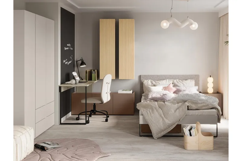 Sigmana Møbelsæt til Soveværelse - Lysegrå/Brun/Beige - Møbler - Møbelsæt - Møbelsæt til soveværelse