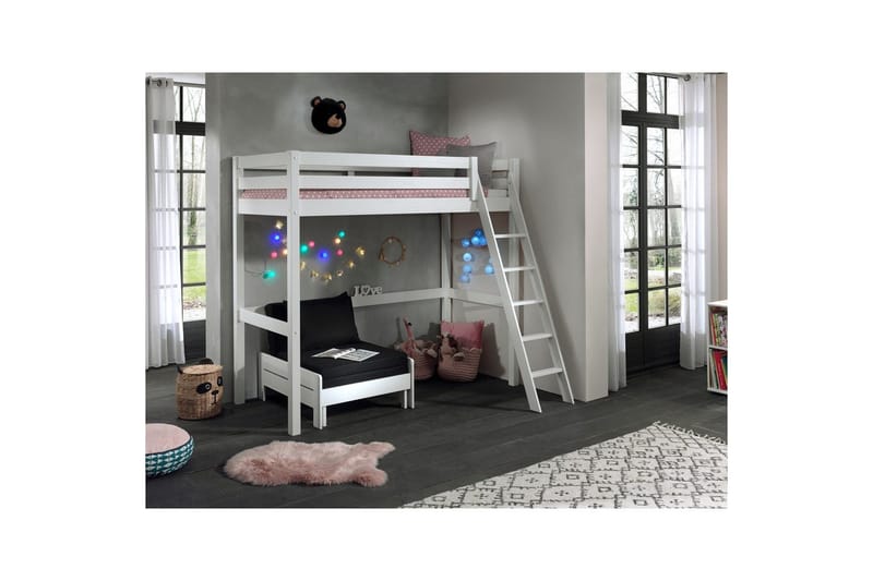 Sovesofa Pino Mezzanine Hvid, 90 x 200 cm, Hvid, 90 x 200 cm